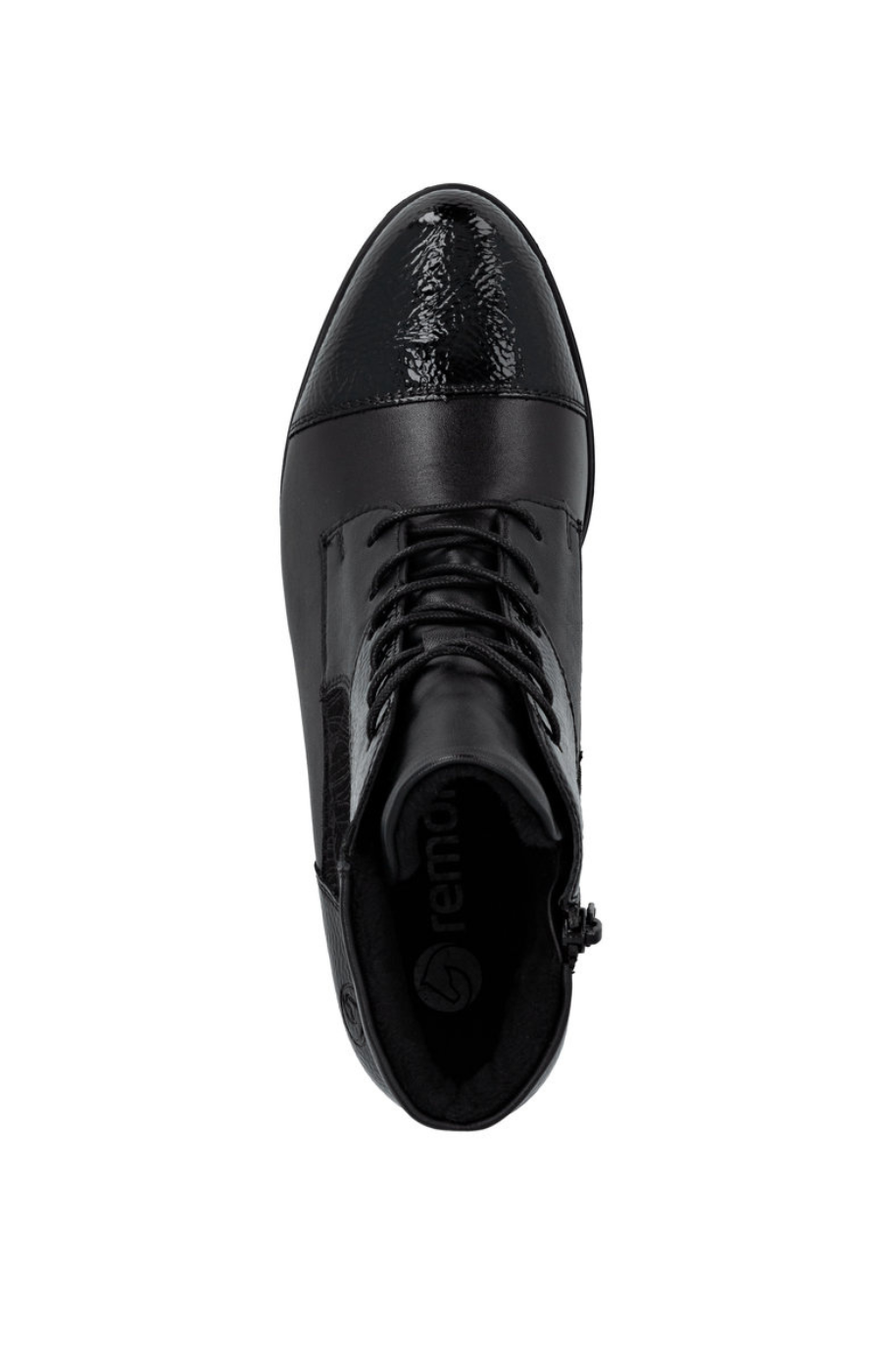 Remonte Patent Boot in Black