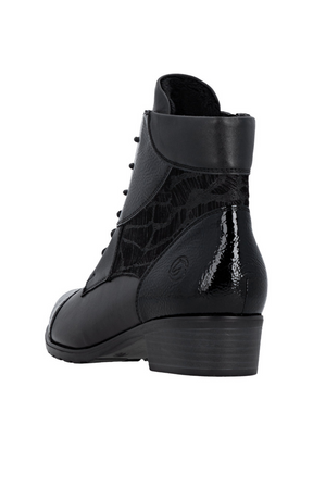 Remonte Patent Boot in Black