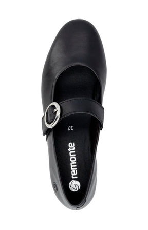 Remonte Buckle Shoe in Black 