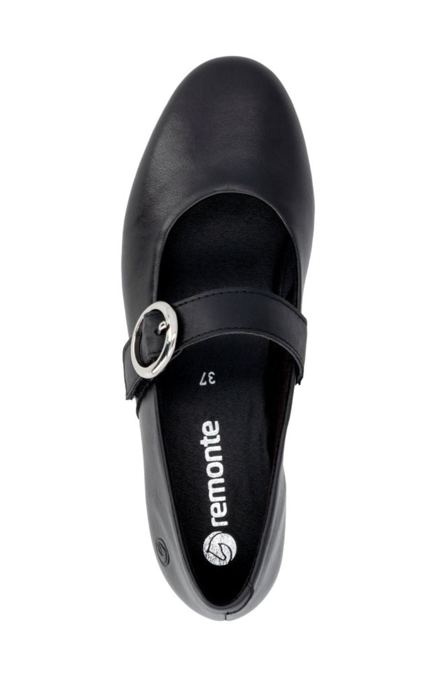 Remonte Buckle Shoe in Black 