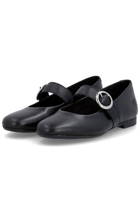 Remonte Buckle Shoe in Black 