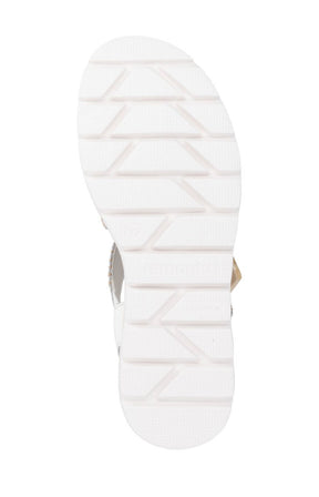 Remonte Cross Strap Sandals in White 