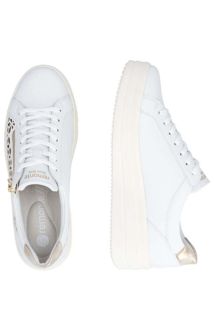 Remonte Cut Out Trainer in White