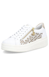 Remonte Cut Out Trainer in White 