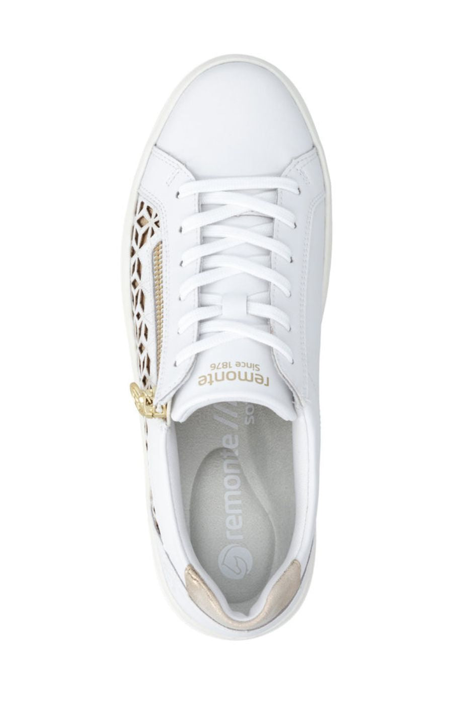 Remonte Cut Out Trainer in White 