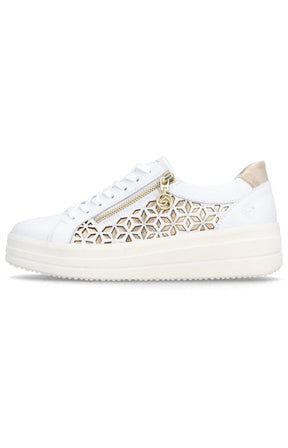 Remonte Cut Out Trainer in White