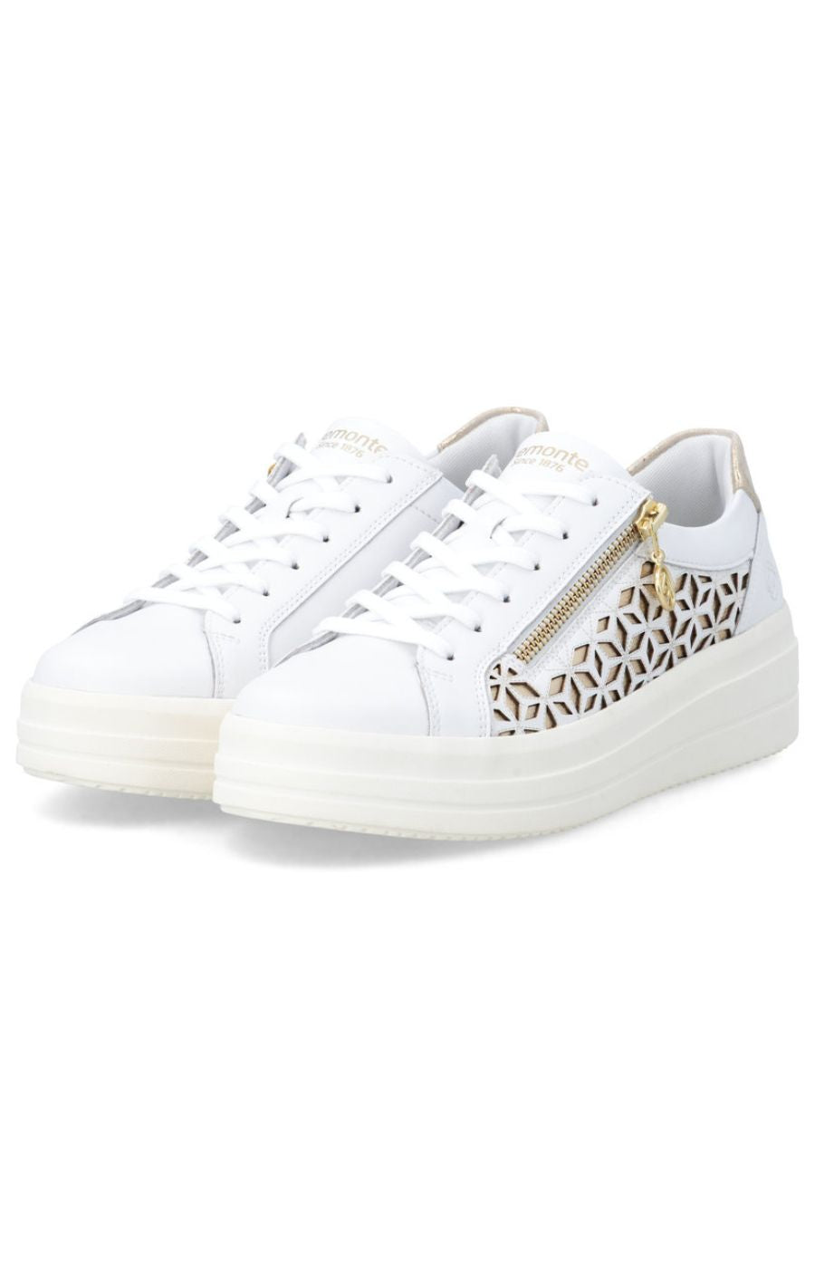 Remonte Cut Out Trainer in White 
