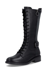 Remonte High Lace Up Boot in Black