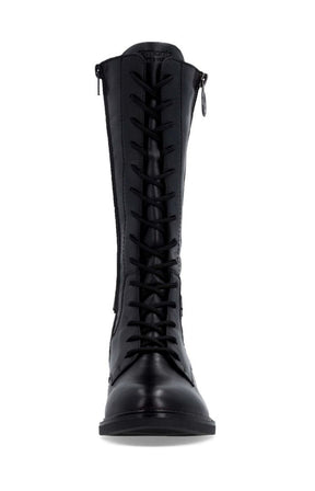 Remonte High Lace Up Boot in Black