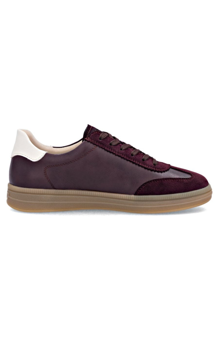Remonte Leather Trainer in Wine