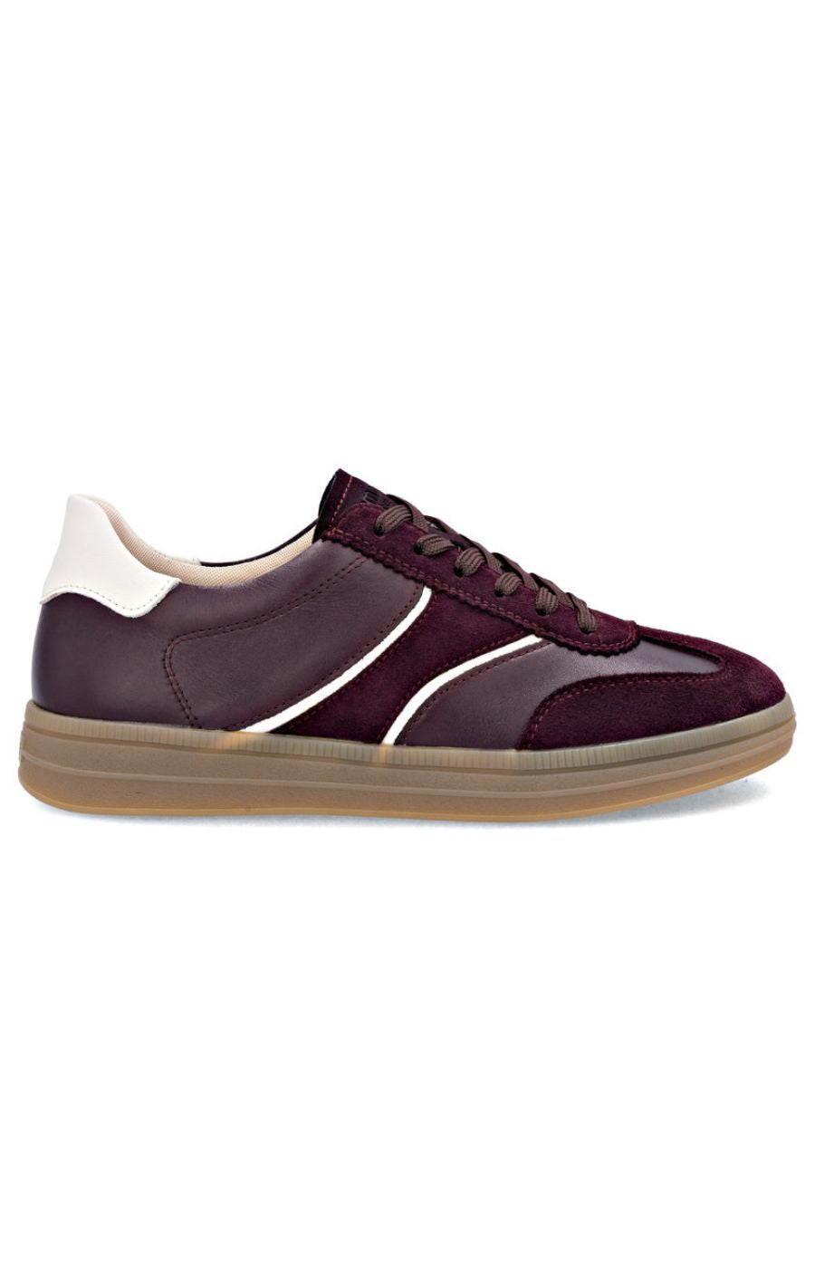 Remonte Leather Trainer in Wine 