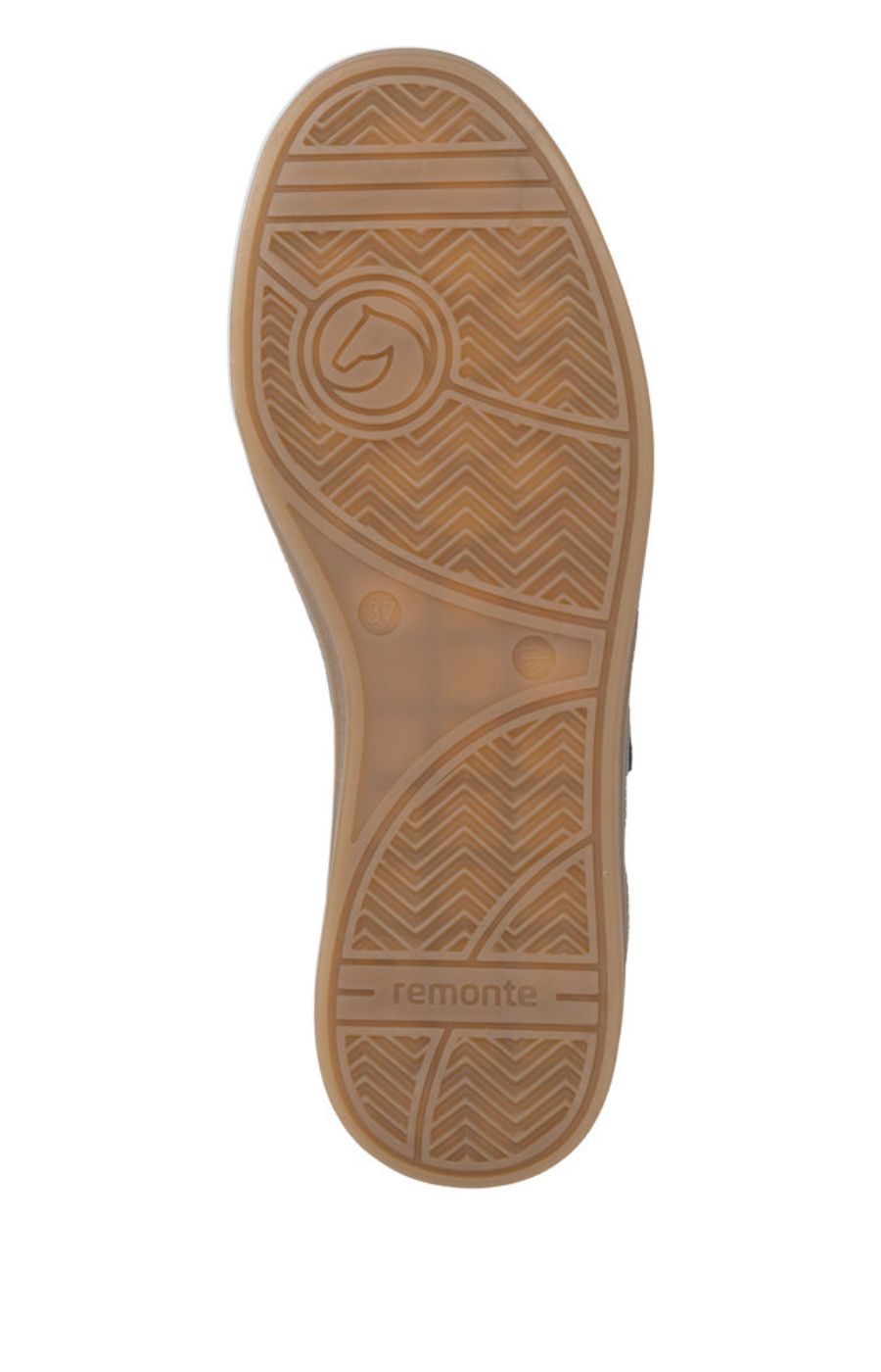 Remonte Metallic Trainer in Brown 