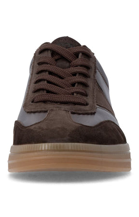 Remonte Metallic Trainer in Brown 