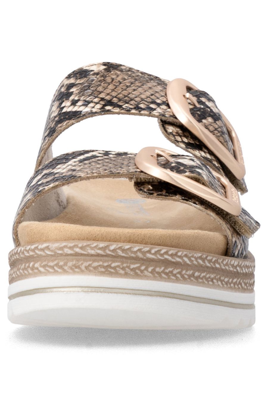 Remonte Mules in Snake Print
