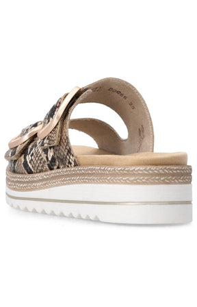 Remonte Mules in Snake Print 