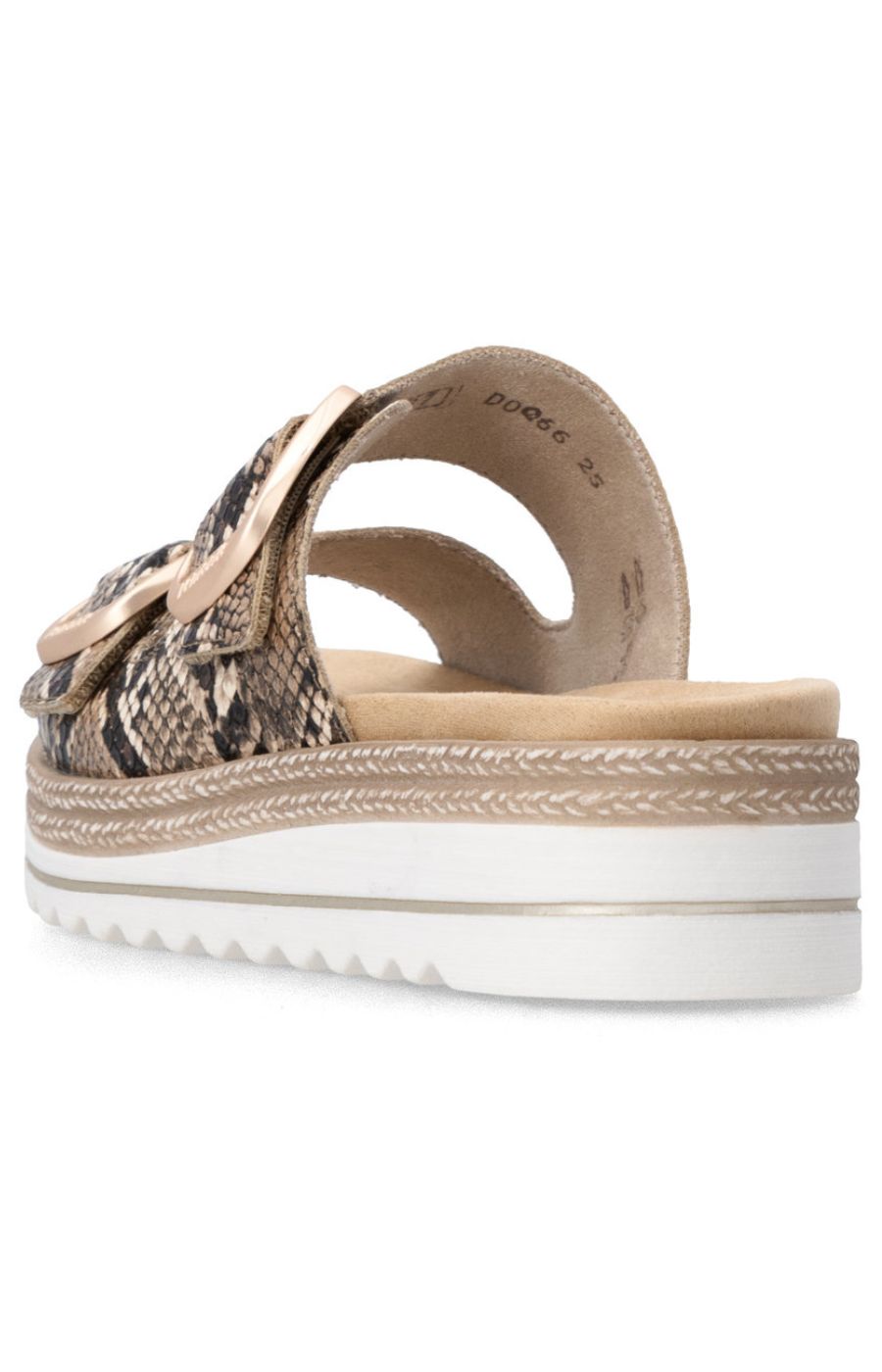 Remonte Mules in Snake Print 