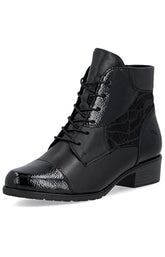 Remonte Patent Boot in Black