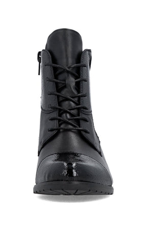 Remonte Patent Boot in Black