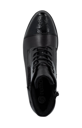 Remonte Patent Boot in Black