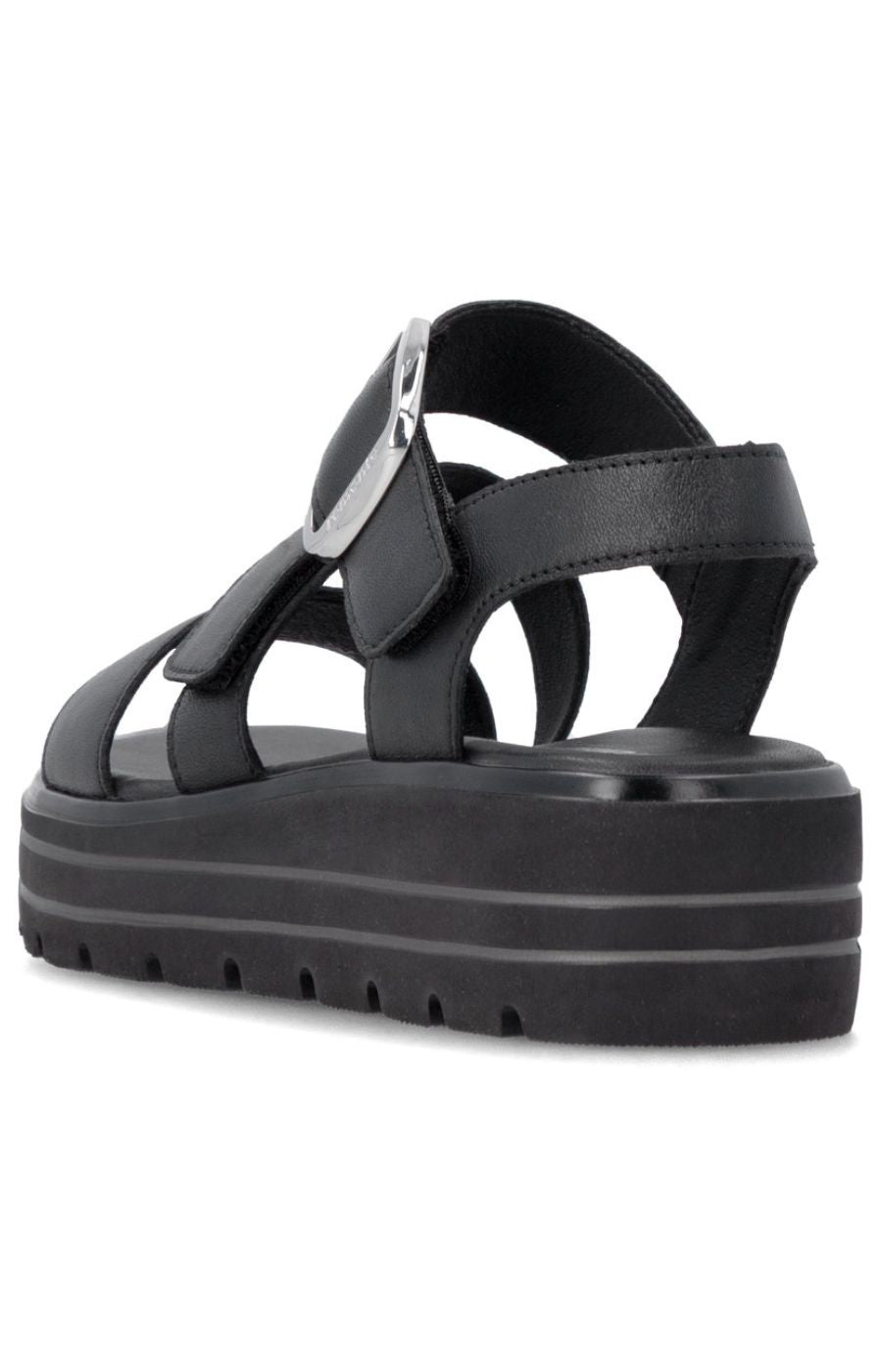 Remonte Platform Sandal in Black 