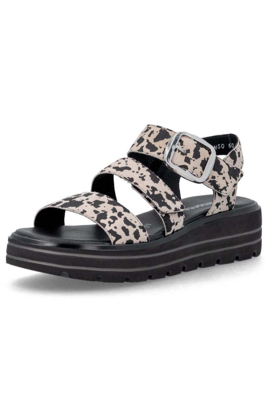 Remonte Platform Sandal in Leopard Print 