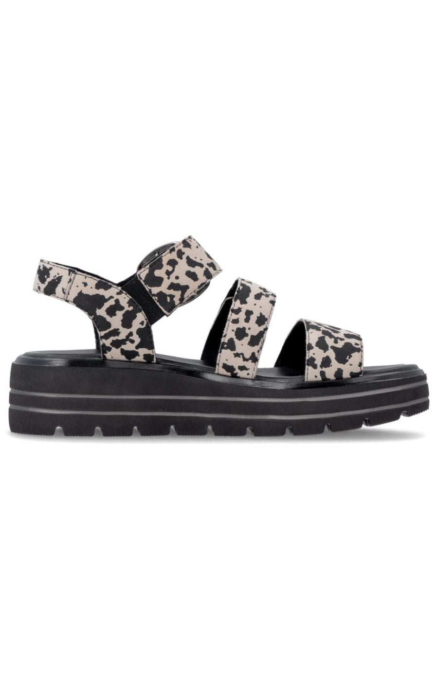 Remonte Platform Sandal in Leopard Print 