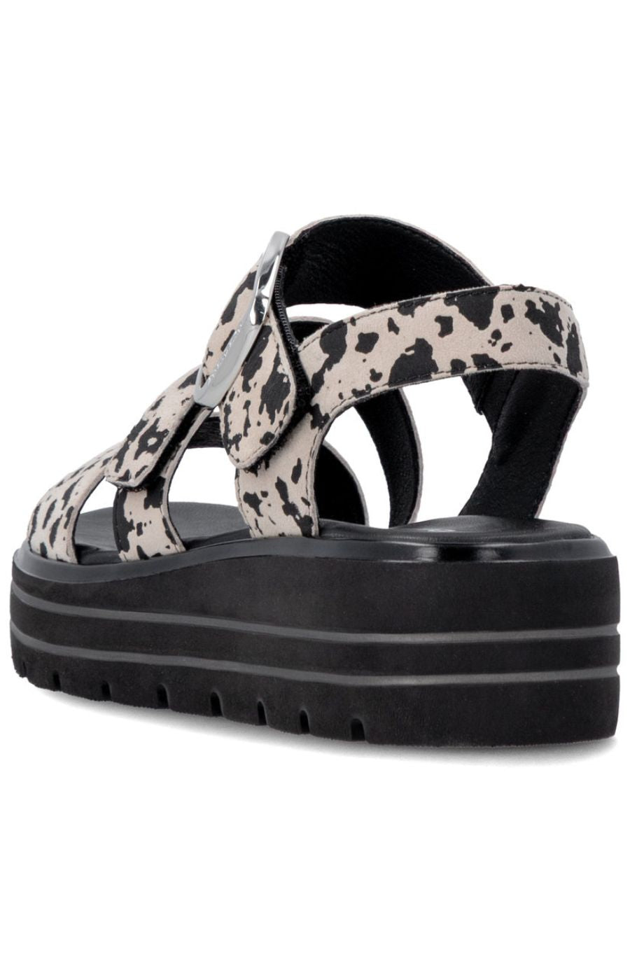 Remonte Platform Sandal in Leopard Print 