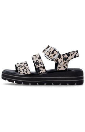 Remonte Platform Sandal in Leopard Print 