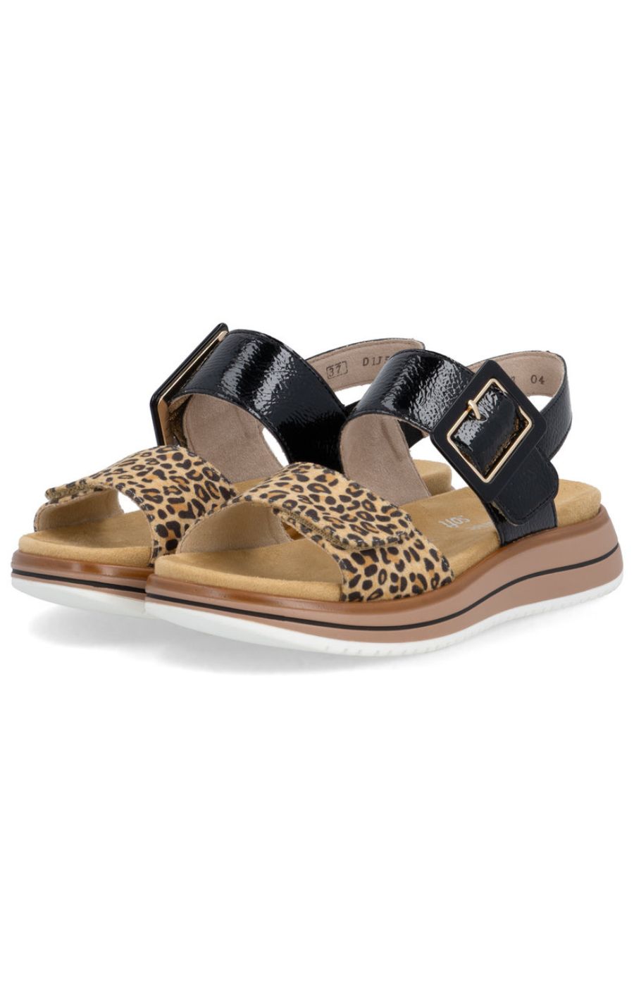 Remonte Sandal in Black Leopard 
