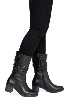 Remonte Slouch Boot in Black  