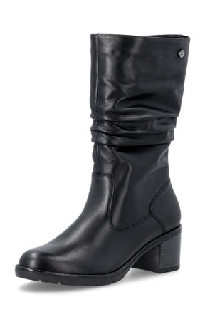 Remonte Slouch Boot in Black 