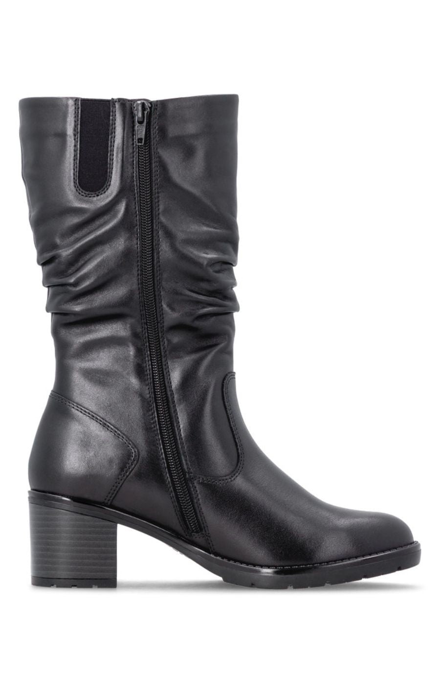 Remonte Slouch Boot in Black 