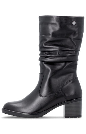 Remonte Slouch Boot in Black 