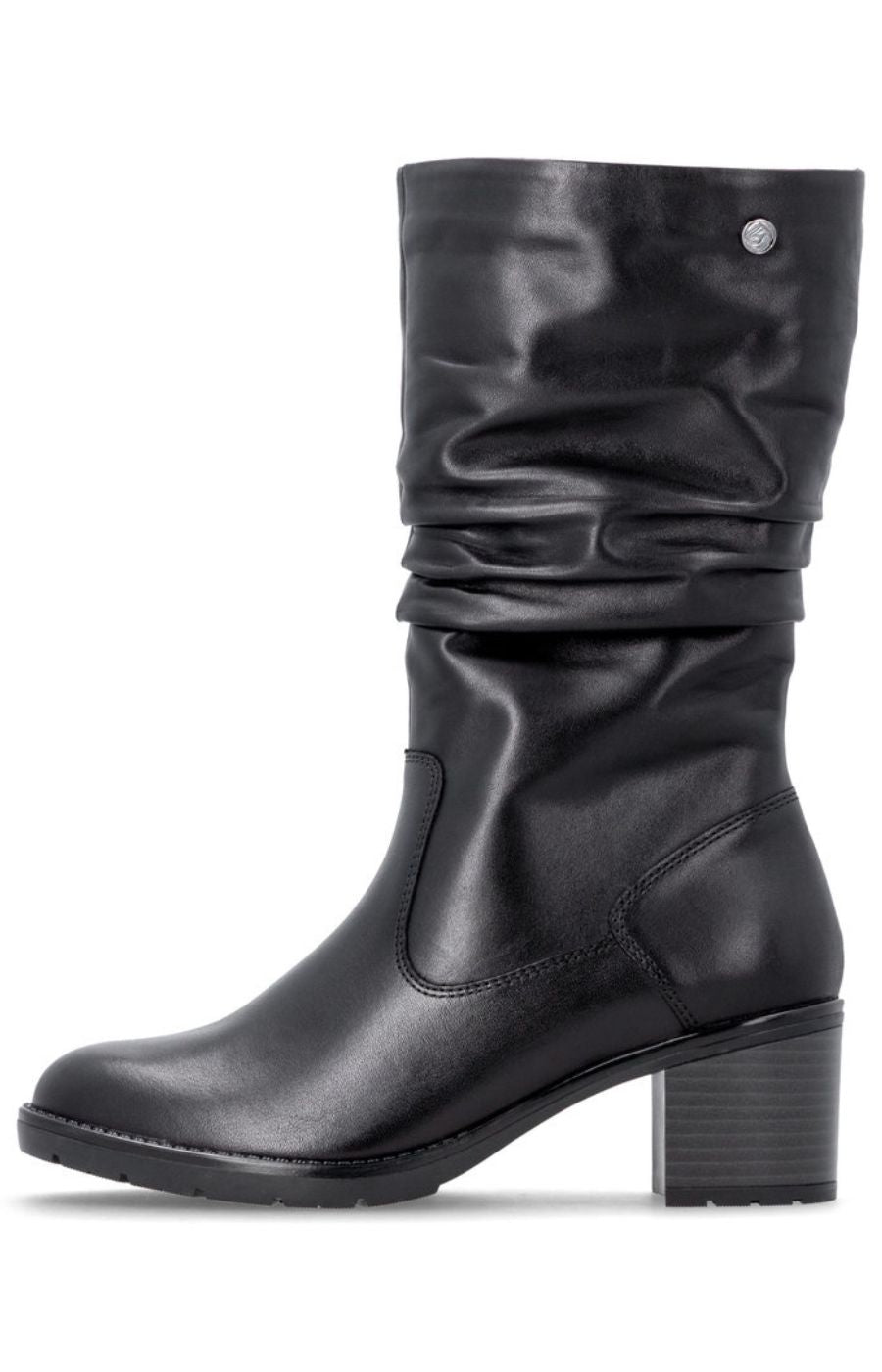 Remonte Slouch Boot in Black 