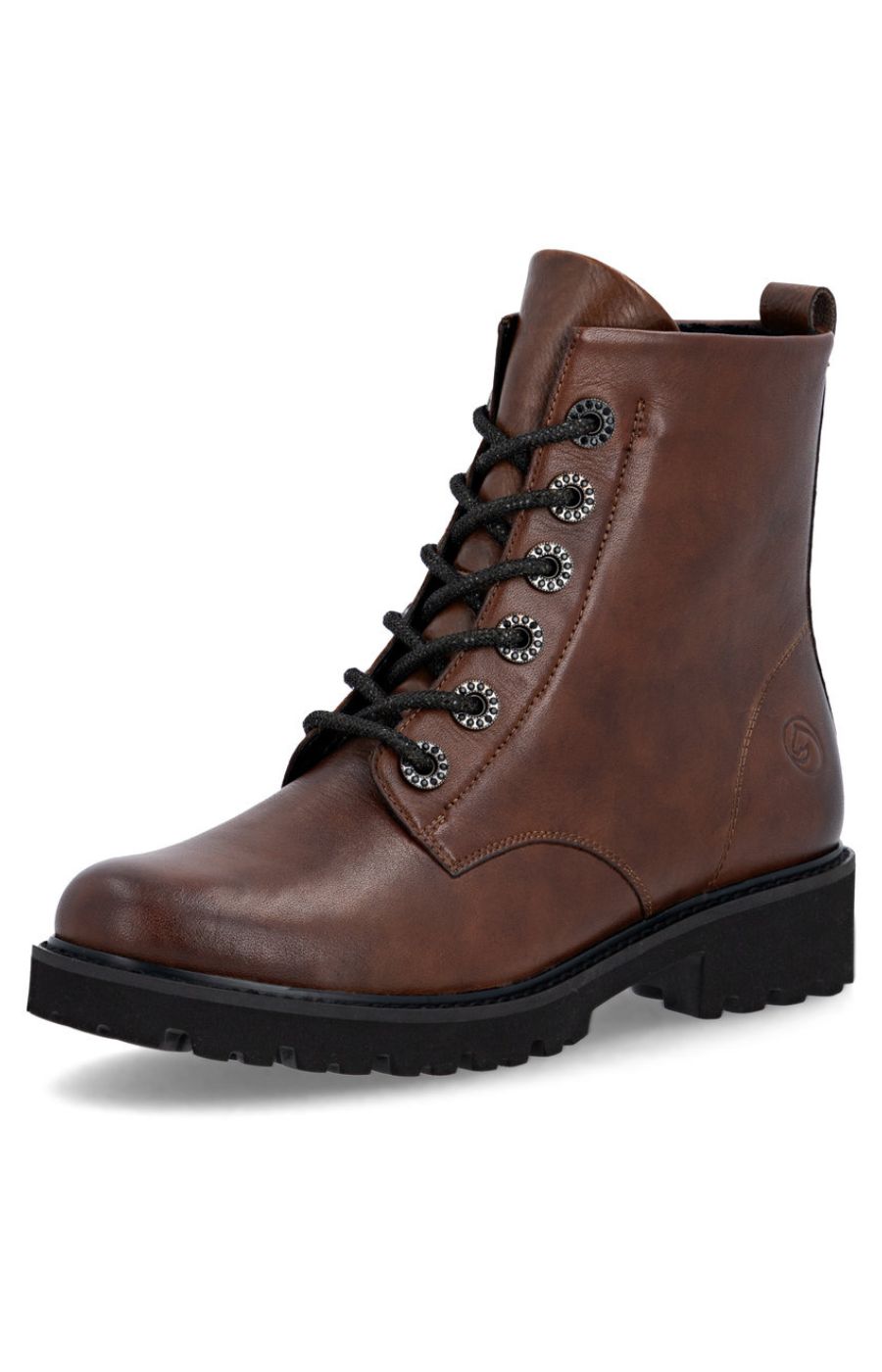 Remonte Sparkle Lace Boots in Brown