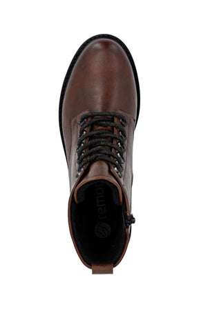 Remonte Sparkle Lace Boots in Brown