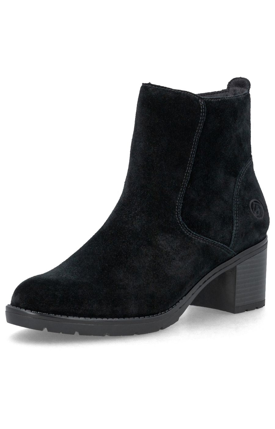 Remonte Suede Boot in Black 