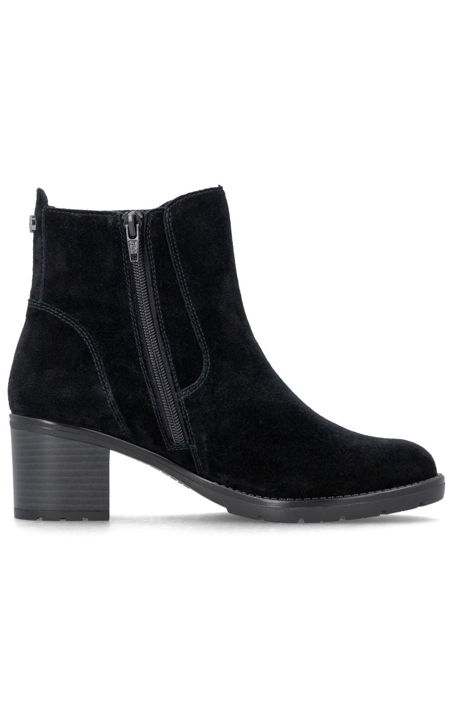 Remonte Suede Boot in Black 