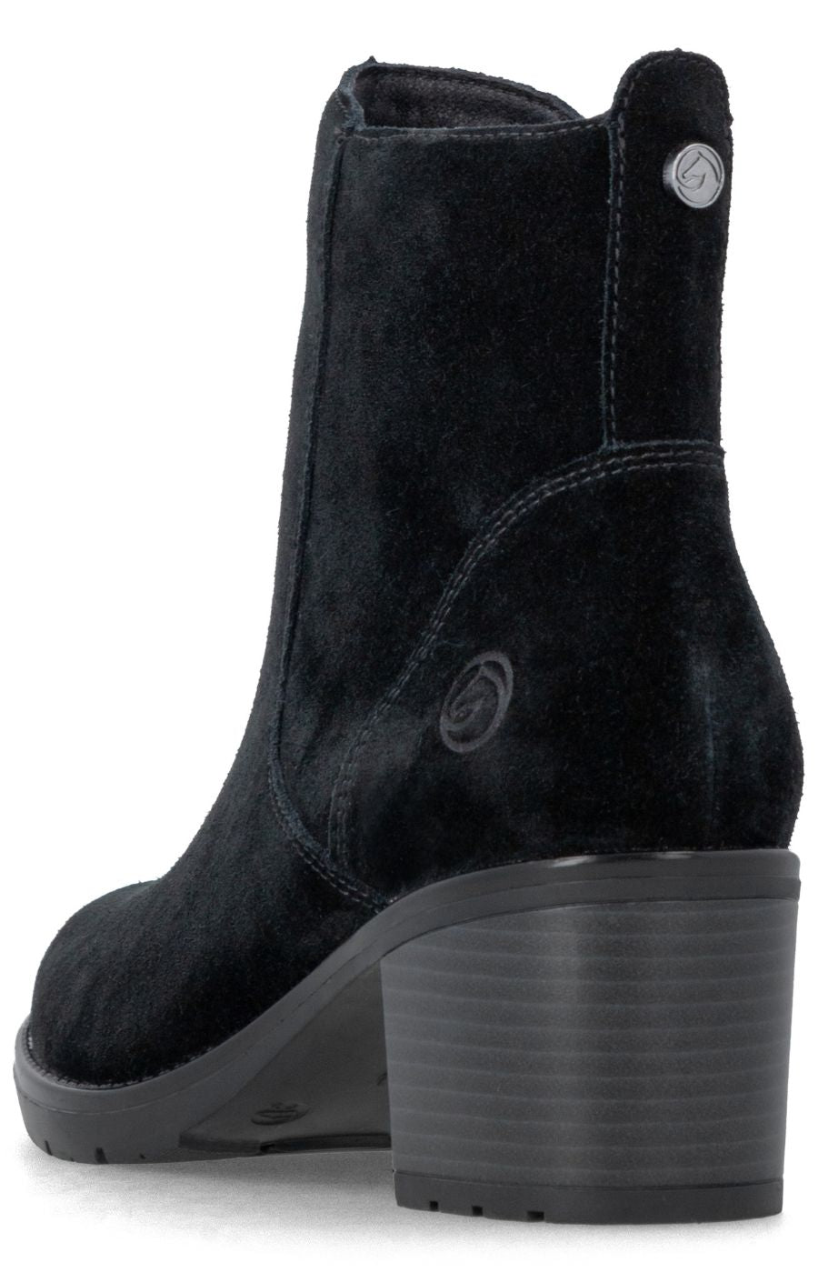 Remonte Suede Boot in Black 