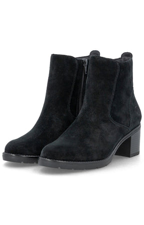 Remonte Suede Boot in Black 