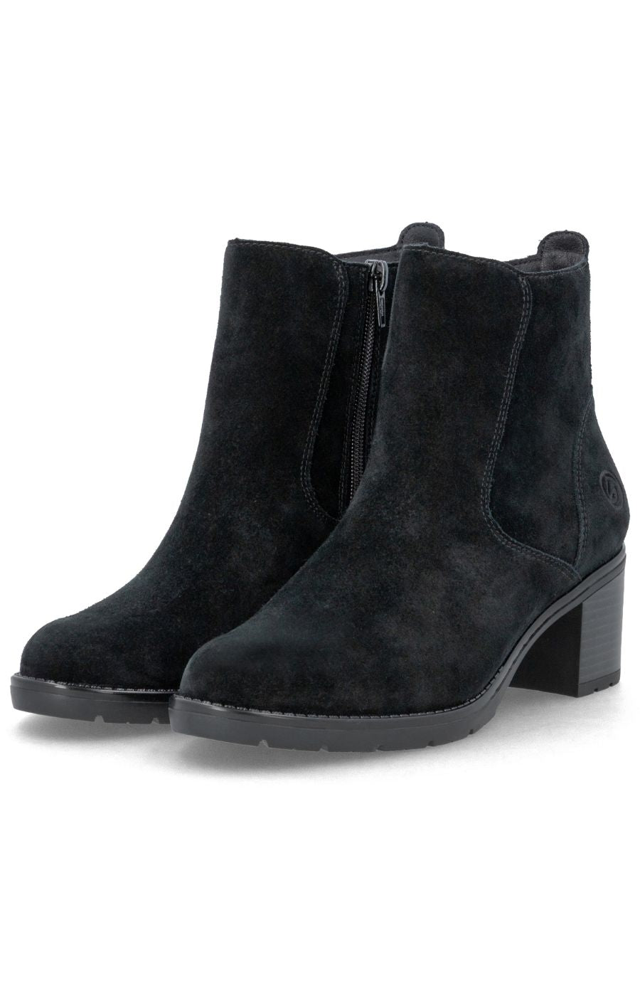 Remonte Suede Boot in Black 