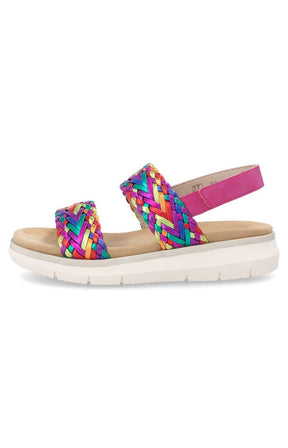 Remonte Woven Strap Sandal in Multi