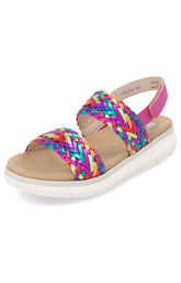 Remonte Woven Strap Sandal in Multi