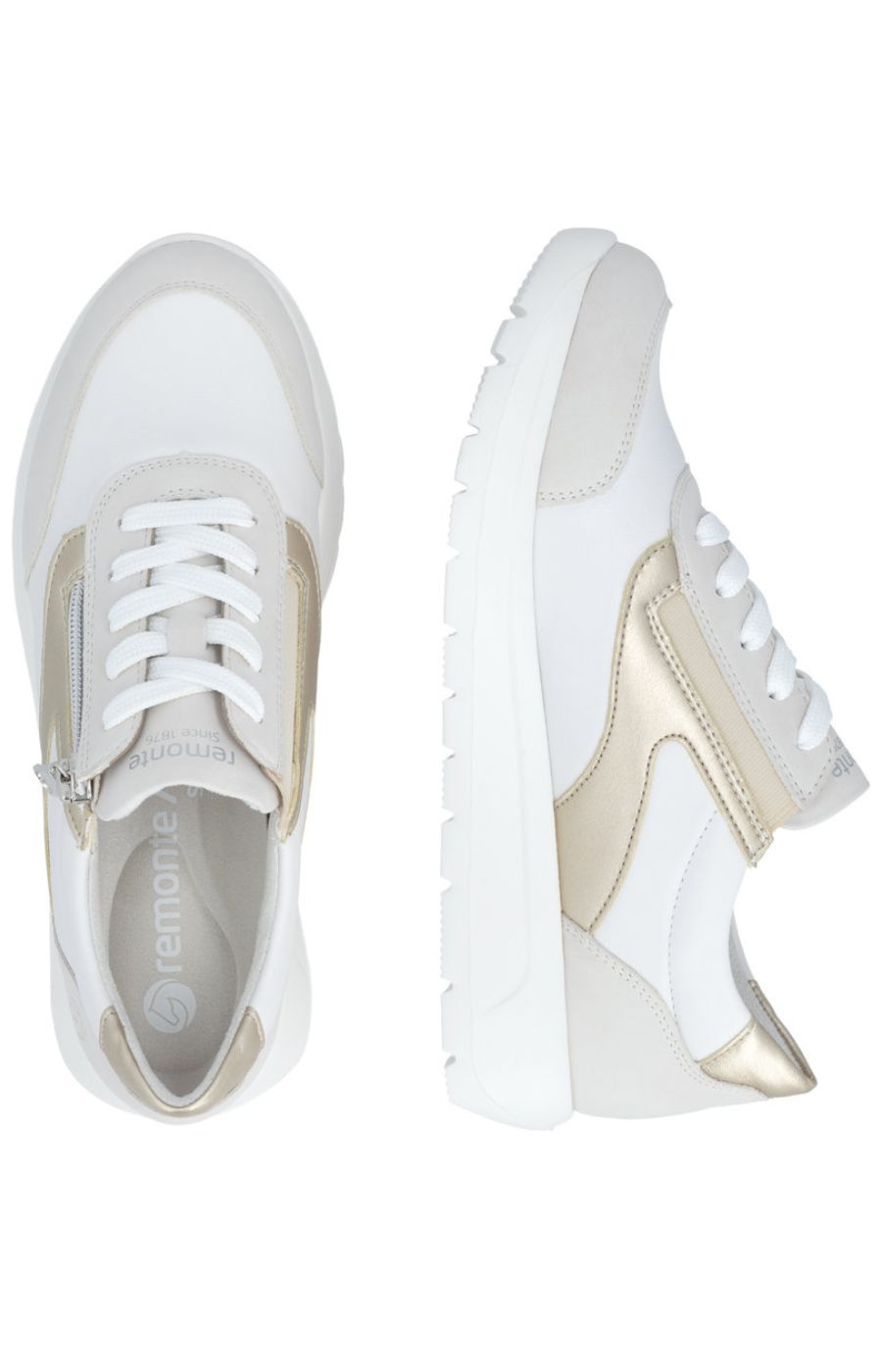 Remonte Zip Trainer in Beige