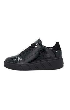 Rieker Patent Trainer in Black