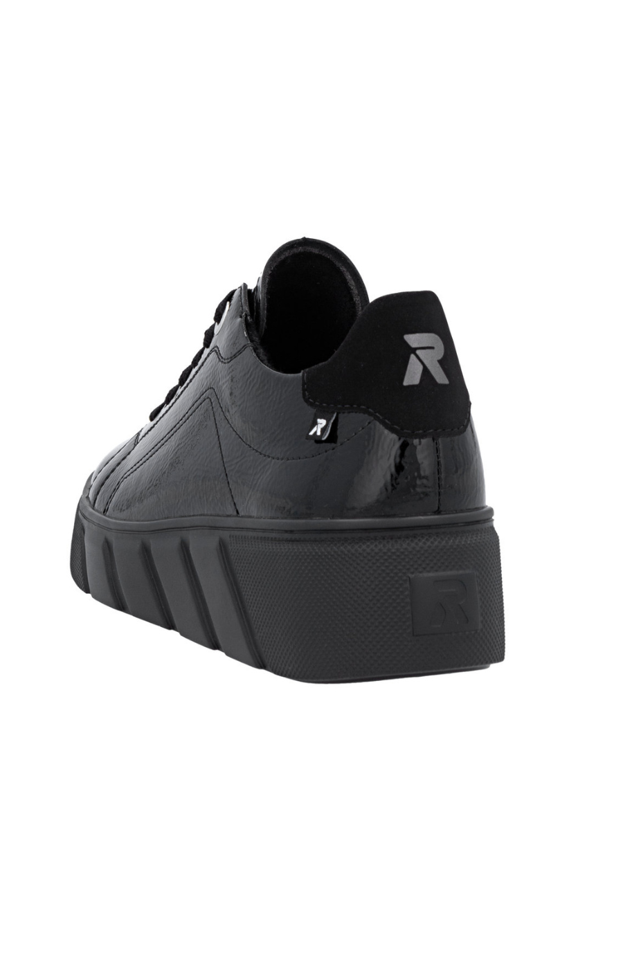 Rieker Patent Trainer in Black