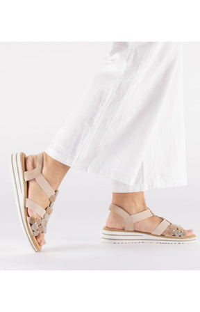 Rieker Beige Diamante Sandal  