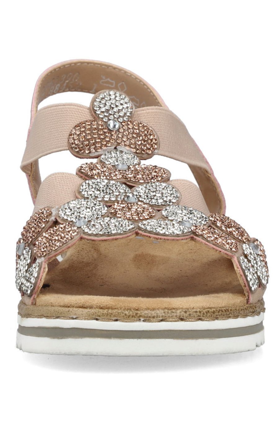 Rieker Beige Diamante Sandal 