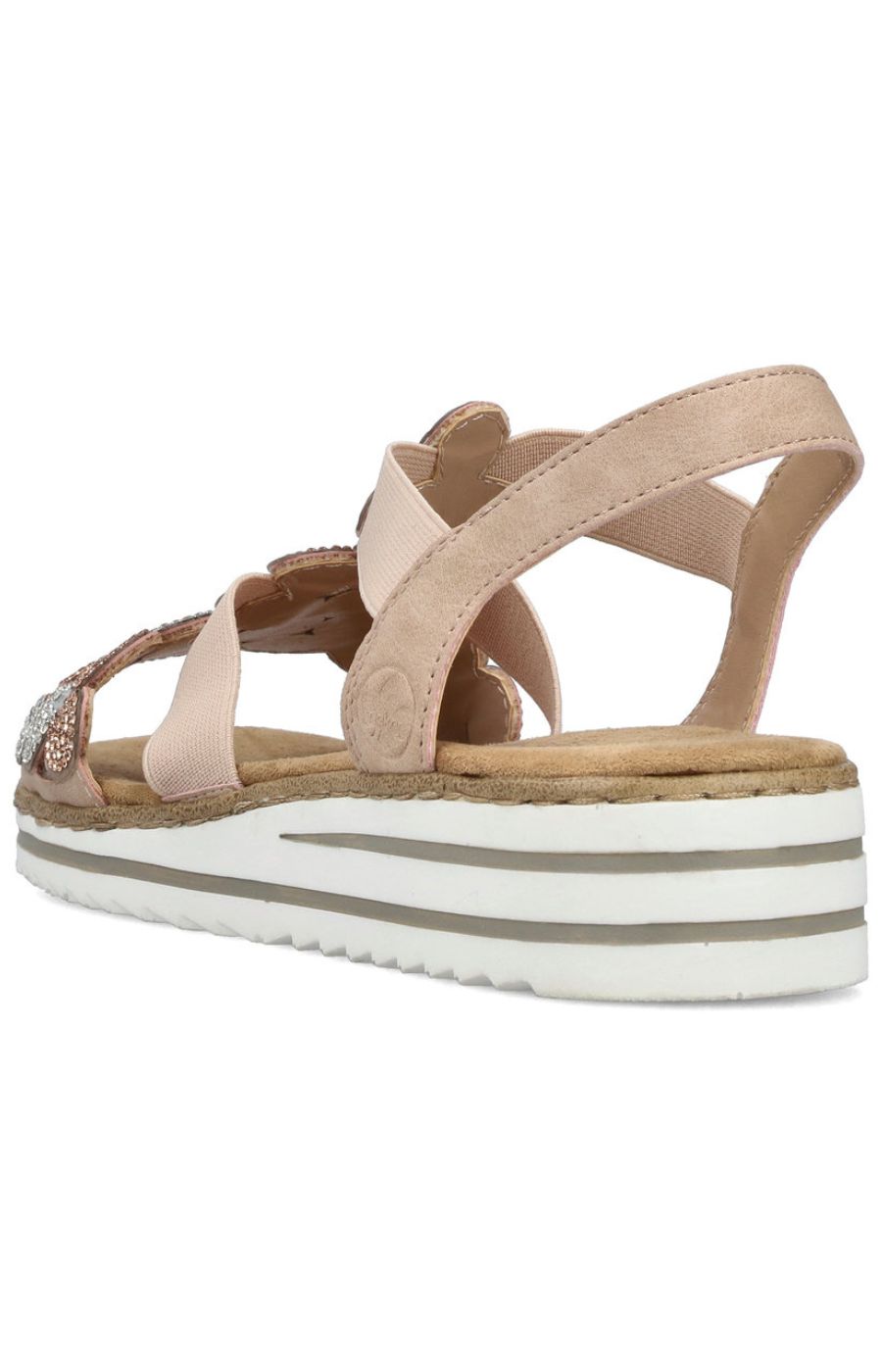 Rieker Beige Diamante Sandal 