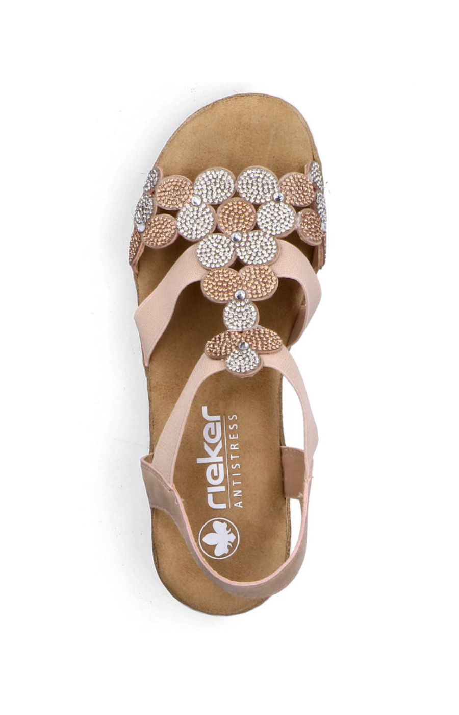 Rieker Beige Diamante Sandal 